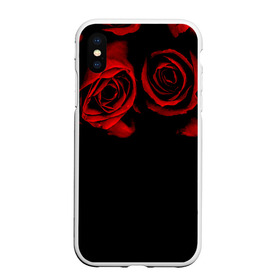 Чехол для iPhone XS Max матовый с принтом Готика в городе Новоалтайск, Силикон | Область печати: задняя сторона чехла, без боковых панелей | black | flowers | red | rose | rozario | vampire | алые | бутоны | вампир | винтаж | готический | красныерозы | кровь | лепестки | летний | лето | ночь | природа | растения | роза | розочка | розы | рок | темный | узор