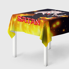 Скатерть 3D с принтом Helltaker Satan Girl в городе Новоалтайск, 100% полиэстер (ткань не мнется и не растягивается) | Размер: 150*150 см | cerberus | deвиноmons | helltaker | lucifer | ад | аниме | анимешные | арт | блины | гарем | головоломка | демон | демонессы | демонетки | игра | игроман | касты | комиксы | любовь | люцифер | милые | няшные | персонажи