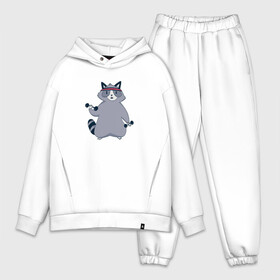 Мужской костюм хлопок OVERSIZE с принтом Фитнесс Енот в городе Новоалтайск,  |  | fitness | raccoon | trash panda | workout | арт | бицуха | бицуху | воркаут | вуркаут | гантели | енот | енотик | енотом | еноты | забавный | занимается | качает | качается | милый | мусорная панда | с гантелями | смешной