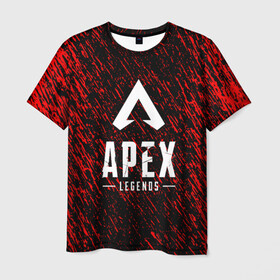 Мужская футболка 3D с принтом Apex Legends. в городе Новоалтайск, 100% полиэфир | прямой крой, круглый вырез горловины, длина до линии бедер | apex | apex legends | battle | battle royal | bloodhound | titanfall | wraith | апекс | апекс легендс | батл | битва | война | королевская битва | легендс | рояль