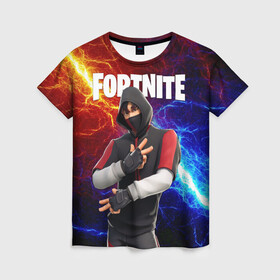 Женская футболка 3D с принтом FORTNITE x IKONIK | ФОРТНАЙТ ИКОНИК в городе Новоалтайск, 100% полиэфир ( синтетическое хлопкоподобное полотно) | прямой крой, круглый вырез горловины, длина до линии бедер | deadmau5 | fortnite | fortnite 2 | fortnite x маршмелло | ikonik | marshmello | ninja | ninja streamer | raven | travis scott | ворон | иконик | ниндзя | пили | рейвен | трэвис скотт | фортнайт