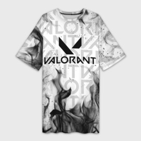 Платье-футболка 3D с принтом VALORANT | ВАЛОРАНТ в городе Новоалтайск,  |  | breach | cs go | cypher | jett | league of legends | legends of runeterra | lol | omen | overwatch | phoenix | riot | riot games | sage | sona | sova | valorant | viper | валорант | лига легенд | лол