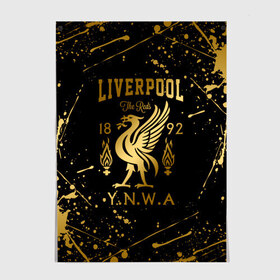Постер с принтом LIVERPOOL | ЛИВЕРПУЛЬ в городе Новоалтайск, 100% бумага
 | бумага, плотность 150 мг. Матовая, но за счет высокого коэффициента гладкости имеет небольшой блеск и дает на свету блики, но в отличии от глянцевой бумаги не покрыта лаком | lfc | liverpool | sport | ynwa | ливерпуль | лфк | спорт