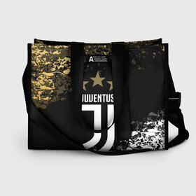 Сумка-шоппер 3D с принтом JUVENTUS в городе Новоалтайск, 100% полиэстер | застегивается на металлическую кнопку; внутренний карман застегивается на молнию. Стенки укреплены специальным мягким материалом, чтобы защитить содержимое от несильных ударов
 | cr7 | juve | juventus | ronaldo | роналдо | ювентус