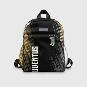 Детский рюкзак 3D с принтом JUVENTUS. в городе Новоалтайск, 100% полиэстер | лямки с регулируемой длиной, сверху петелька, чтобы рюкзак можно было повесить на вешалку. Основное отделение закрывается на молнию, как и внешний карман. Внутри дополнительный карман. По бокам два дополнительных кармашка | Тематика изображения на принте: cr7 | juve | juventus | ronaldo | роналдо | ювентус