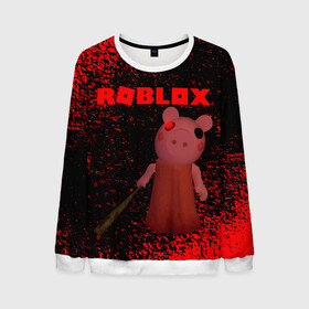 Мужской свитшот 3D с принтом Roblox piggy/Свинка Пигги. в городе Новоалтайск, 100% полиэстер с мягким внутренним слоем | круглый вырез горловины, мягкая резинка на манжетах и поясе, свободная посадка по фигуре | Тематика изображения на принте: game | gamer | logo | minecraft | piggi | roblox | simulator | игра | конструктор | лого | пигги | свинья | симулятор | строительство | фигура