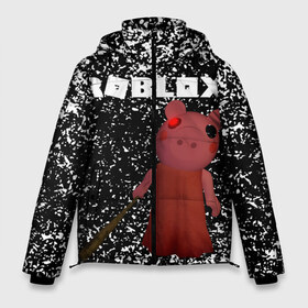 Мужская зимняя куртка 3D с принтом Roblox piggy Свинка Пигги в городе Новоалтайск, верх — 100% полиэстер; подкладка — 100% полиэстер; утеплитель — 100% полиэстер | длина ниже бедра, свободный силуэт Оверсайз. Есть воротник-стойка, отстегивающийся капюшон и ветрозащитная планка. 

Боковые карманы с листочкой на кнопках и внутренний карман на молнии. | Тематика изображения на принте: game | gamer | logo | minecraft | piggi | roblox | simulator | игра | конструктор | лого | пигги | свинья | симулятор | строительство | фигура