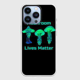 Чехол для iPhone 13 Pro с принтом Mushroom Lives Matter в городе Новоалтайск,  |  | black lives matter | lives matter | гриб | грибнику | грибной | грибы | грибы лозунг | грибы монстры | грибы надпись | грибы неон | грибы прикол | грибы текст | злые грибы | неоновые грибы | сбор грибов