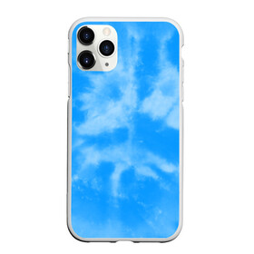 Чехол для iPhone 11 Pro Max матовый с принтом Голубой ТАЙ ДАЙ в городе Новоалтайск, Силикон |  | summer | tie dye | акварель | лето | разноцветная | тай дай | тайдай | яркая