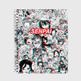 Тетрадь с принтом SENPAI СЕНПАИ в городе Новоалтайск, 100% бумага | 48 листов, плотность листов — 60 г/м2, плотность картонной обложки — 250 г/м2. Листы скреплены сбоку удобной пружинной спиралью. Уголки страниц и обложки скругленные. Цвет линий — светло-серый
 | ahegao | anime | kawai | kowai | oppai | otaku | senpai | sugoi | waifu | yandere | аниме | ахегао | ковай | культура | отаку | семпай | сенпай | тренд | яндере