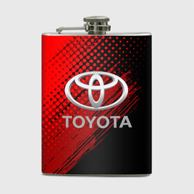 Фляга с принтом TOYOTA. в городе Новоалтайск, металлический корпус | емкость 0,22 л, размер 125 х 94 мм. Виниловая наклейка запечатывается полностью | 2020 | auto | sport | toyota | авто | автомобиль | автомобильные | бренд | марка | машины | спорт | тойота
