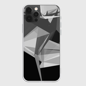 Чехол для iPhone 12 Pro Max с принтом Camo - Black & White в городе Новоалтайск, Силикон |  | Тематика изображения на принте: abstract | abstraction | color | geometry | polygon | polygonal | абстракция | геометрия | полигоны | психоделика