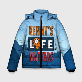 Зимняя куртка для мальчиков 3D с принтом Kennys LIFE matters в городе Новоалтайск, ткань верха — 100% полиэстер; подклад — 100% полиэстер, утеплитель — 100% полиэстер | длина ниже бедра, удлиненная спинка, воротник стойка и отстегивающийся капюшон. Есть боковые карманы с листочкой на кнопках, утяжки по низу изделия и внутренний карман на молнии. 

Предусмотрены светоотражающий принт на спинке, радужный светоотражающий элемент на пуллере молнии и на резинке для утяжки | kenny | life matters | lives matter | south park | text | жизнь | кенни | маккормик | текст | фразы | южный парк