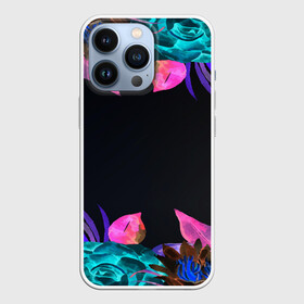 Чехол для iPhone 13 Pro с принтом SUMMER NEON в городе Новоалтайск,  |  | Тематика изображения на принте: summer | tropic | жара | летний | лето | отдых | пальмы | природа | текстура | тропикано | тропики