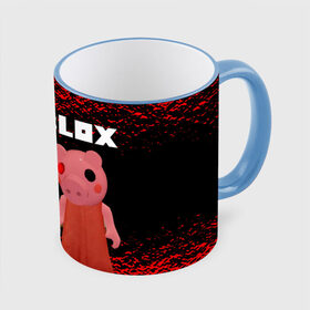 Кружка с полной запечаткой с принтом Roblox piggy/Свинка Пигги. в городе Новоалтайск, керамика | ёмкость 330 мл | game | gamer | logo | minecraft | piggi | roblox | simulator | игра | конструктор | лого | пигги | свинья | симулятор | строительство | фигура