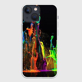 Чехол для iPhone 13 mini с принтом КРАСКИ в городе Новоалтайск,  |  | abstraction | watercolor | абстракция красок | акварель | брызги красок | живопись | краска | потертость красок | размытые краски | текстуры | яркие краски