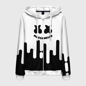 Мужская толстовка 3D на молнии с принтом Fortnite Marshmello в городе Новоалтайск, 100% полиэстер | длина до линии бедра, манжеты и пояс оформлены мягкой тканевой резинкой, двухслойный капюшон со шнурком для регулировки, спереди молния, по бокам два кармана | archetype | fortnite | fortnite x | game | ikonik | marshmello | raven | архетип | ворон | игра | иконик | маршмелло | фортнайт