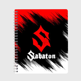 Тетрадь с принтом Sabaton в городе Новоалтайск, 100% бумага | 48 листов, плотность листов — 60 г/м2, плотность картонной обложки — 250 г/м2. Листы скреплены сбоку удобной пружинной спиралью. Уголки страниц и обложки скругленные. Цвет линий — светло-серый
 | Тематика изображения на принте: battle metal | sabaton | военная тематика | военные песни | война | история войны | классика | музыка | патриотизм | рок | рок группа | сабатон | солдаты | шведская хэви пауэр метал группа