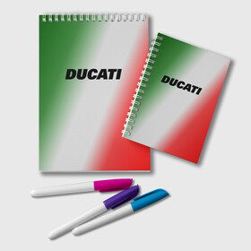 Блокнот с принтом DUCATI в городе Новоалтайск, 100% бумага | 48 листов, плотность листов — 60 г/м2, плотность картонной обложки — 250 г/м2. Листы скреплены удобной пружинной спиралью. Цвет линий — светло-серый
 | Тематика изображения на принте: ducati | moto | дукати | мото | мотоспорт