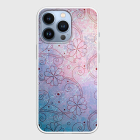 Чехол для iPhone 13 Pro с принтом Нежные цвета в городе Новоалтайск,  |  | арт | вектор | нежные цвета | переход цветов | плавный переход | рисунок | розовый | фиолетовый