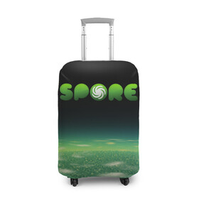 Чехол для чемодана 3D с принтом Spore Green | СПОР (Z) в городе Новоалтайск, 86% полиэфир, 14% спандекс | двустороннее нанесение принта, прорези для ручек и колес | creepy cute | ea | electronic arts | maxis | spore | spore hero | ангелоид | генирал фауст | гудра | жуткие и милые | империя эсти | маасари | мухоид | племя | ролевая игра | рыба бегун | симулятор бога | сирено головый