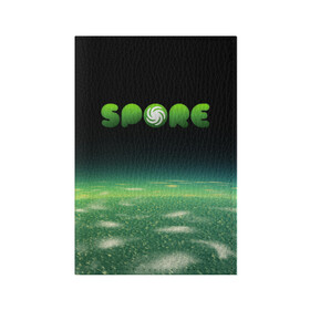 Обложка для паспорта матовая кожа с принтом Spore Green | СПОР (Z) в городе Новоалтайск, натуральная матовая кожа | размер 19,3 х 13,7 см; прозрачные пластиковые крепления | Тематика изображения на принте: creepy cute | ea | electronic arts | maxis | spore | spore hero | ангелоид | генирал фауст | гудра | жуткие и милые | империя эсти | маасари | мухоид | племя | ролевая игра | рыба бегун | симулятор бога | сирено головый