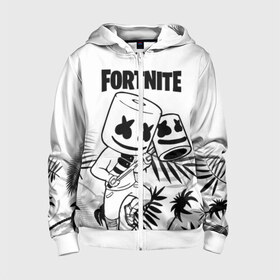 Детская толстовка 3D на молнии с принтом FORTNITE MARSHMELLO. в городе Новоалтайск, 100% полиэстер |  манжеты и пояс оформлены широкой мягкой резинкой, двухслойный капюшон со шнурком для регулировки, спереди карманы и застежка-молния
 | archetype | fortnite | fortnite x | game | ikonik | marshmello | raven | архетип | ворон | игра | иконик | маршмелло | фортнайт