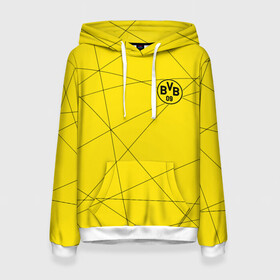 Женская толстовка 3D с принтом BORUSSIA. в городе Новоалтайск, 100% полиэстер  | двухслойный капюшон со шнурком для регулировки, мягкие манжеты на рукавах и по низу толстовки, спереди карман-кенгуру с мягким внутренним слоем. | borussia | fc | football | football club | sport | боруссия | боруссия дортмунд | дортмунда | немецкий футбольный клуб | спорт | уефа | униформа | фирменные цвета | фк | футбол | футбольный клуб