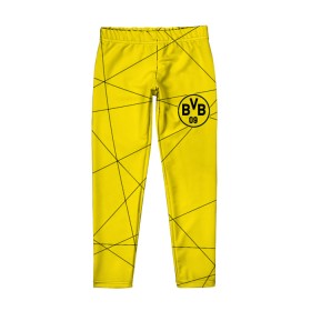 Детские леггинсы 3D с принтом BORUSSIA. в городе Новоалтайск, полиэстер 85%, спандекс 15% | эластичный пояс, зауженный крой | borussia | fc | football | football club | sport | боруссия | боруссия дортмунд | дортмунда | немецкий футбольный клуб | спорт | уефа | униформа | фирменные цвета | фк | футбол | футбольный клуб