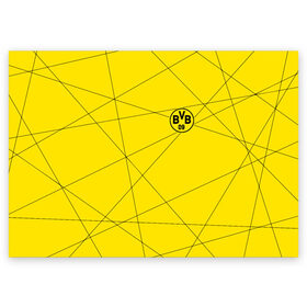 Поздравительная открытка с принтом BORUSSIA. в городе Новоалтайск, 100% бумага | плотность бумаги 280 г/м2, матовая, на обратной стороне линовка и место для марки
 | Тематика изображения на принте: borussia | fc | football | football club | sport | боруссия | боруссия дортмунд | дортмунда | немецкий футбольный клуб | спорт | уефа | униформа | фирменные цвета | фк | футбол | футбольный клуб