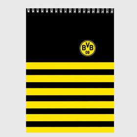 Скетчбук с принтом BORUSSIA в городе Новоалтайск, 100% бумага
 | 48 листов, плотность листов — 100 г/м2, плотность картонной обложки — 250 г/м2. Листы скреплены сверху удобной пружинной спиралью | borussia | fc | football | football club | sport | боруссия | боруссия дортмунд | дортмунда | немецкий футбольный клуб | спорт | уефа | униформа | фирменные цвета | фк | футбол | футбольный клуб