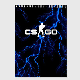 Скетчбук с принтом COUNTER STRIKE в городе Новоалтайск, 100% бумага
 | 48 листов, плотность листов — 100 г/м2, плотность картонной обложки — 250 г/м2. Листы скреплены сверху удобной пружинной спиралью | counter strike | cs go | global offensive | игра | игры | компьютерные | контер страйк | коунтер страйк | кс го | молния | цс го