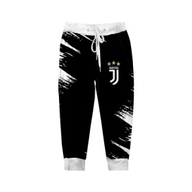 Детские брюки 3D с принтом JUVENTUS. в городе Новоалтайск, 100% полиэстер | манжеты по низу, эластичный пояс регулируется шнурком, по бокам два кармана без застежек, внутренняя часть кармана из мелкой сетки | fc | football | football club | juventus | sport | итальянский профессиональный футбольный клуб | клуб италии | спорт | уефа | униформа | фирменные цвета | фк | футбол | футбольный клуб | ювентус