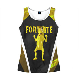 Женская майка 3D с принтом Fortnite PEELY в городе Новоалтайск, 100% полиэстер | круглая горловина, прямой силуэт, длина до линии бедра | battle royale | fortnite | fortnite peely | game | peely | банан | игра | киберспорт | компьютерная игра | королевская битва | фортнайт | фортнайт 2 | фортнайт 3 | фортнайт банан | фортнайт глава 2 | фортнайт глава 3
