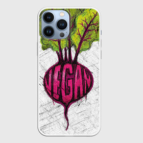 Чехол для iPhone 13 Pro Max с принтом vegan в городе Новоалтайск,  |  | Тематика изображения на принте: vegan | веган | веганство | вегетарианец | вегетарианство | еда | зеленый | земля | зож | листья | мир | охрана | позиция | природа