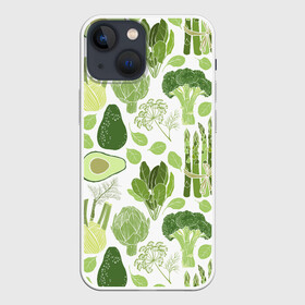 Чехол для iPhone 13 mini с принтом овощи в городе Новоалтайск,  |  | vegan | веган | веганство | вегетарианец | вегетарианство | еда | зеленый | земля | зож | листья | мир | охрана | позиция | природа