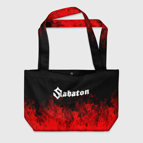 Пляжная сумка 3D с принтом Sabaton. в городе Новоалтайск, 100% полиэстер | застегивается на металлическую кнопку; внутренний карман застегивается на молнию. Стенки укреплены специальным мягким материалом, чтобы защитить содержимое от несильных ударов
 | battle metal | sabaton | военная тематика | военные песни | война | история войны | классика | музыка | патриотизм | рок | рок группа | сабатон | солдаты | шведская хэви пауэр метал группа