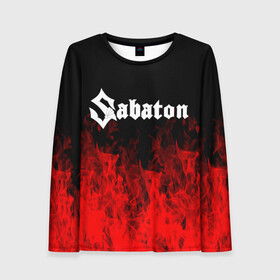 Женский лонгслив 3D с принтом Sabaton. в городе Новоалтайск, 100% полиэстер | длинные рукава, круглый вырез горловины, полуприлегающий силуэт | battle metal | sabaton | военная тематика | военные песни | война | история войны | классика | музыка | патриотизм | рок | рок группа | сабатон | солдаты | шведская хэви пауэр метал группа