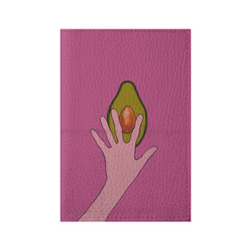 Обложка для паспорта матовая кожа с принтом avocado в городе Новоалтайск, натуральная матовая кожа | размер 19,3 х 13,7 см; прозрачные пластиковые крепления | vegan | веган | веганство | вегетарианец | вегетарианство | еда | зеленый | земля | зож | листья | мир | охрана | позиция | природа