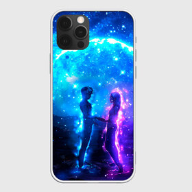 Чехол для iPhone 12 Pro Max с принтом Внеземная пара луна ночь в городе Новоалтайск, Силикон |  | Тематика изображения на принте: внеземные | встреча | для двоих | для него | для нее | луна | ночь | пара | парные | прогулка | свидание | силуэт