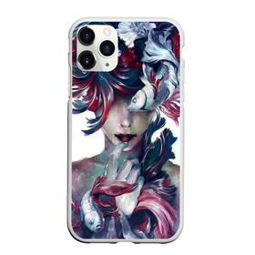 Чехол для iPhone 11 Pro Max матовый с принтом Девушка из мира рыб и воды в городе Новоалтайск, Силикон |  | аниме | вымышленный персонаж | гибрид | девушка | краски | легенда | мир рыб и воды | миф | морские жители | подводный мир | русалка | рыбки | сказка | ундина | фантазия | фантастика | фэнтези | химера