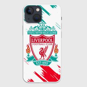 Чехол для iPhone 13 mini с принтом LIVERPOOL. в городе Новоалтайск,  |  | fc | football | football club | liverpool fc | sport | британский футбольный клуб | ливерпуль фк | мерсисайд | спорт | уефа | униформа | фирменные цвета | фк | футбол | футбольный клуб