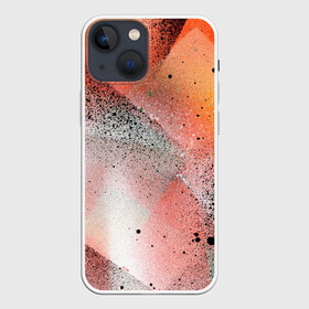 Чехол для iPhone 13 mini с принтом Красочные фигуры в городе Новоалтайск,  |  | арт | белый | желтый | краски | красный | оранжевый | розовый | фигуры | черный