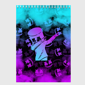 Скетчбук с принтом FORTNITE MARSHMELLO в городе Новоалтайск, 100% бумага
 | 48 листов, плотность листов — 100 г/м2, плотность картонной обложки — 250 г/м2. Листы скреплены сверху удобной пружинной спиралью | archetype | fortnite | fortnite x | game | ikonik | marshmello | raven | архетип | ворон | игра | иконик | маршмелло | фортнайт