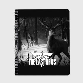 Тетрадь с принтом THE LAST OF US в городе Новоалтайск, 100% бумага | 48 листов, плотность листов — 60 г/м2, плотность картонной обложки — 250 г/м2. Листы скреплены сбоку удобной пружинной спиралью. Уголки страниц и обложки скругленные. Цвет линий — светло-серый
 | game | horror | survival horror | the last | the last of us | the last of us remastered | игра | компьютерная игра | ласт | ласт оф | ласт оф ас | экшн