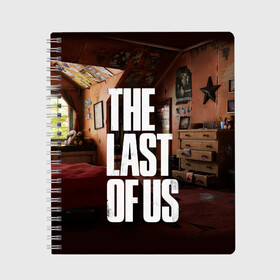 Тетрадь с принтом THE LAST OF US в городе Новоалтайск, 100% бумага | 48 листов, плотность листов — 60 г/м2, плотность картонной обложки — 250 г/м2. Листы скреплены сбоку удобной пружинной спиралью. Уголки страниц и обложки скругленные. Цвет линий — светло-серый
 | game | horror | survival horror | the last | the last of us | the last of us remastered | игра | компьютерная игра | ласт | ласт оф | ласт оф ас | экшн