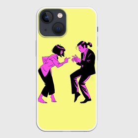 Чехол для iPhone 13 mini с принтом Криминальное чтиво в городе Новоалтайск,  |  | dance | film | films | move | pulp fiction | бандит | бандиты | боевик | брюс уиллис | квентин тарантино | криминал | криминальное чтиво | сэмюэл л джексон | танец | танцы | ума турман | фильм | фильмы