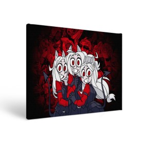 Холст прямоугольный с принтом HELLTAKER CERBERUS в городе Новоалтайск, 100% ПВХ |  | cerberus | helltaker | helltaker cerberus | ад | аниме | девушки | демонеесы | демоны | дьяволицы | тройной демон | хеллтакер | цербер