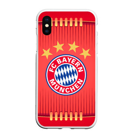 Чехол для iPhone XS Max матовый с принтом BAYERN MUNCHEN в городе Новоалтайск, Силикон | Область печати: задняя сторона чехла, без боковых панелей | fc | fc bayern munich | football | football club | sport | клуб германии | мюнхен | немецкий футбольный клуб | спорт | уефа | униформа | фирменные цвета | фк | футбол | футбольный клуб | футбольный клуб бавария