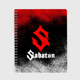 Тетрадь с принтом Sabaton в городе Новоалтайск, 100% бумага | 48 листов, плотность листов — 60 г/м2, плотность картонной обложки — 250 г/м2. Листы скреплены сбоку удобной пружинной спиралью. Уголки страниц и обложки скругленные. Цвет линий — светло-серый
 | Тематика изображения на принте: battle metal | sabaton | военная тематика | военные песни | война | история войны | классика | музыка | патриотизм | рок | рок группа | сабатон | солдаты | шведская хэви пауэр метал группа